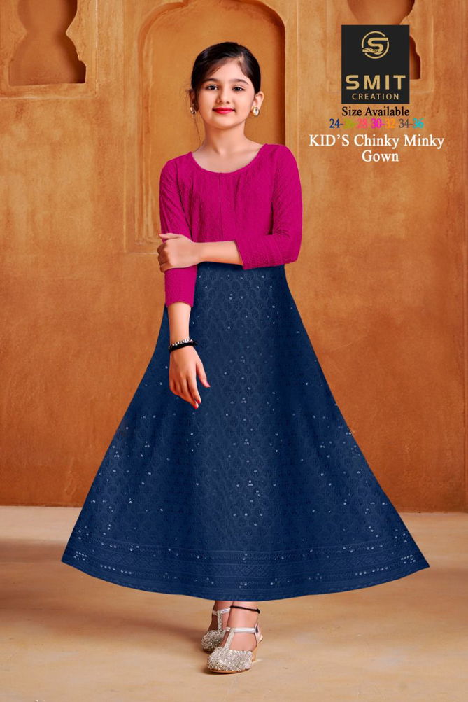 CHINKY MINKY Festive Wear Wholesale Kids Gown Collection